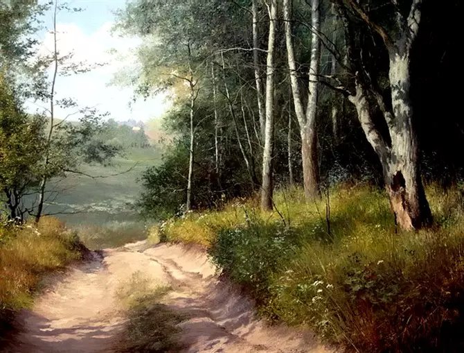 喀拉刨柯油画作品欣赏,瑞典油画人物画