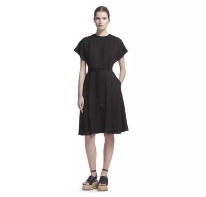 sandro18款小黑裙,法国轻奢女装sandro