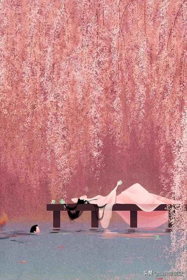 春日诗词的少女，巧笑倩兮如春花！