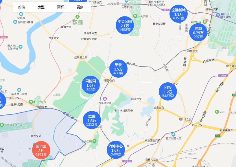 重庆CBD核心区未来房价,重庆高新区金融街规划