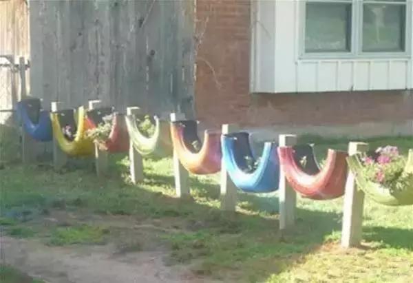 旧轮胎千万别扔变废为宝,旧轮胎不割怎么样做花盆