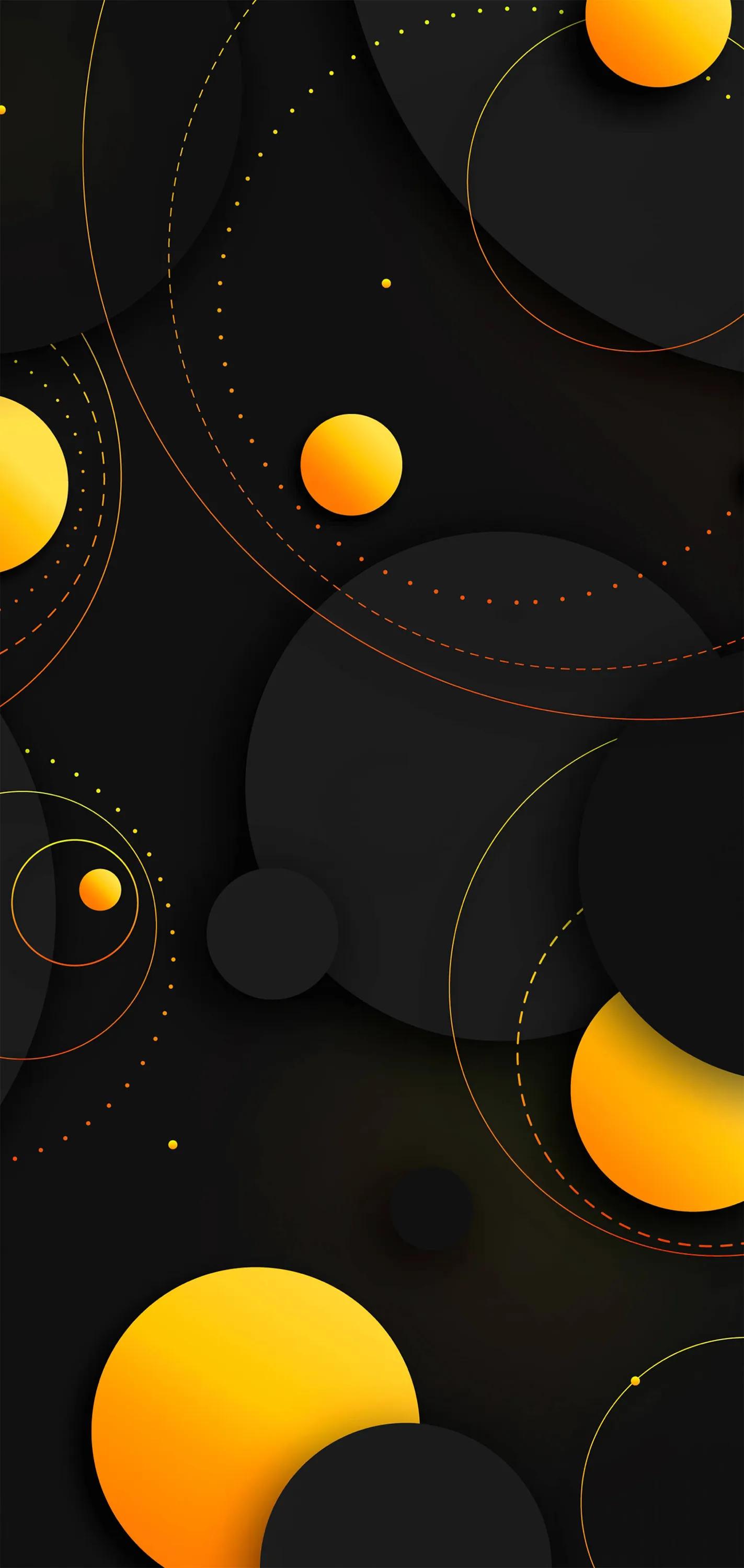 黑白圆形壁纸高清大图,创意炫彩手机壁纸