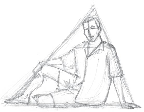 线稿构图快速入门,人物构图线稿教程