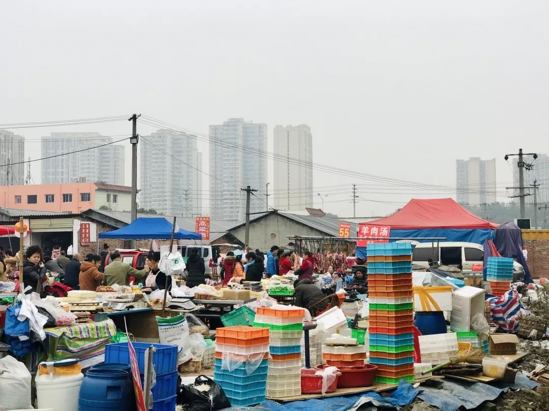 成都土桥露天集市，粗放，生机勃勃