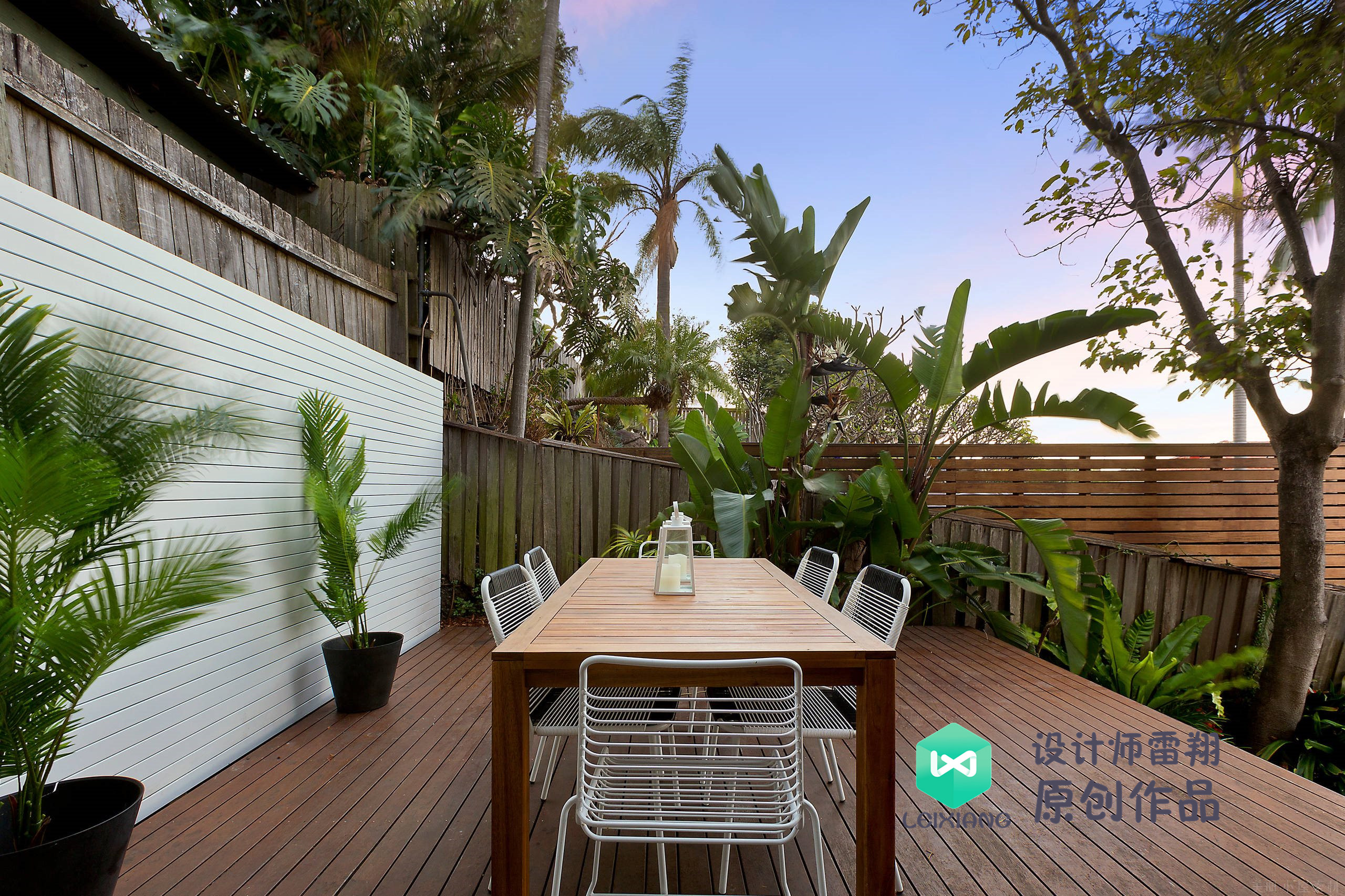 庭院防腐木颜色搭配效果图,庭院怎么铺装防腐木