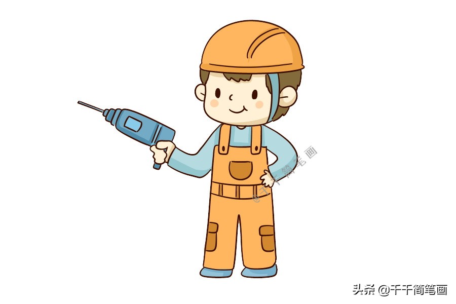 十个职业人物简笔画,q版人物女生可爱简笔画