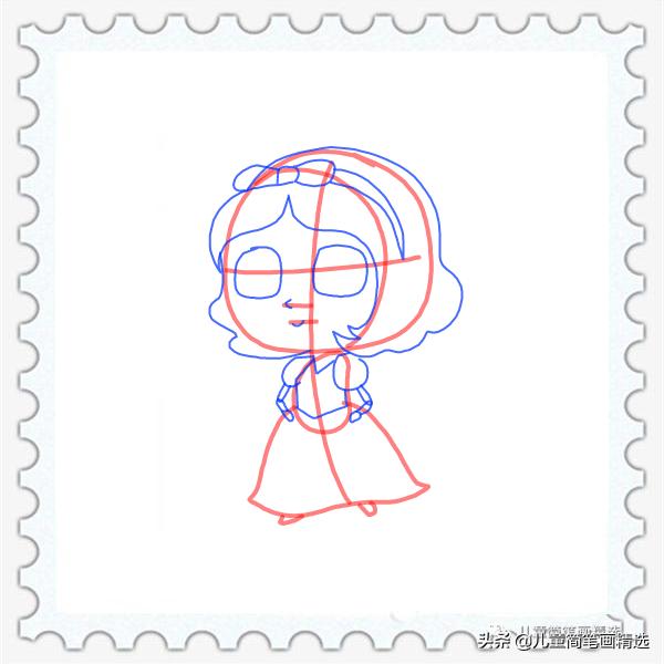 穿着睡衣的小公主简笔画怎么画,画小公主和小狗的简笔画