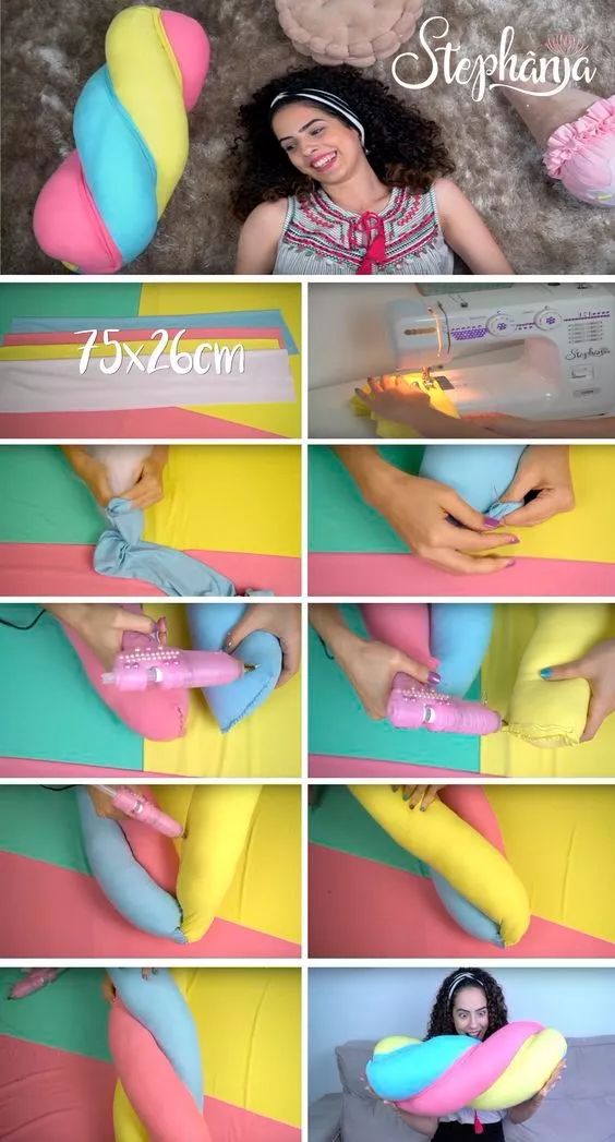 家里的玩偶、抱枕统统不用买，两块布就能缝，布艺手工附教程