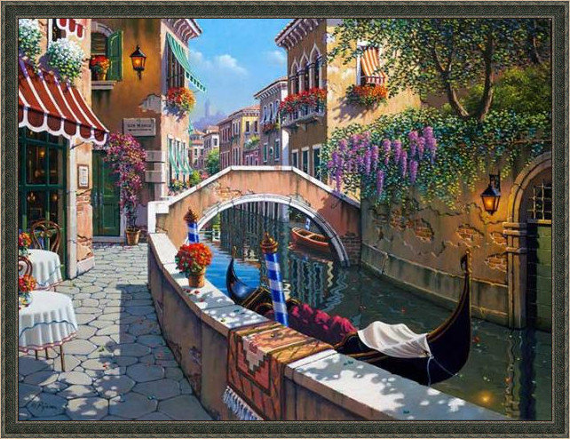 精美绝伦的世界顶级的风景油画,诗情画意的山水油画方形