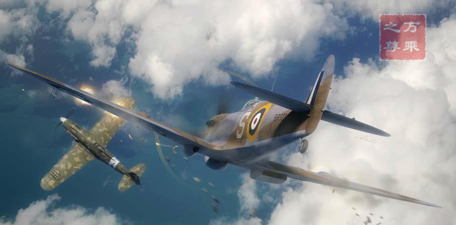 闪电战机vs野猫战机,喷火式战斗机与bf109战斗机