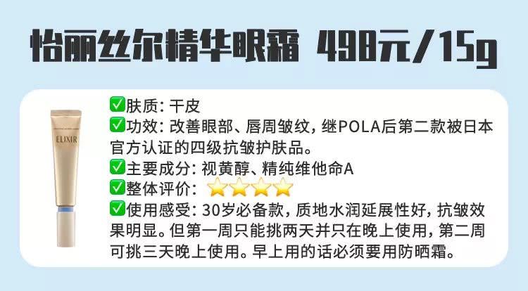 十大抗初老眼霜,平价紧致去眼纹眼霜推荐测评