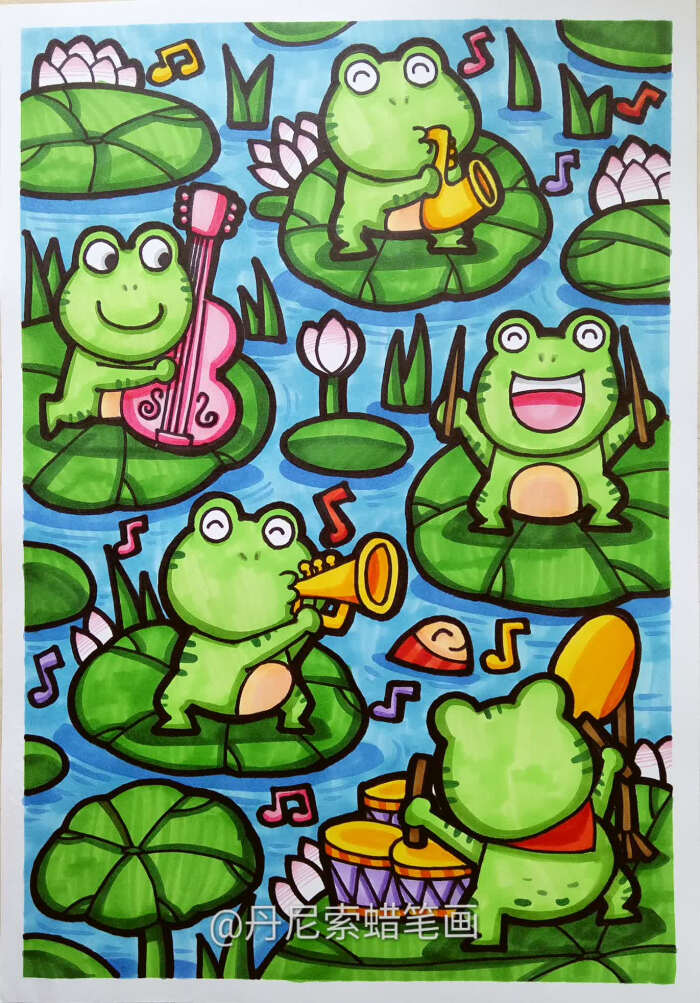 8-12岁儿童绘画范画,简单又好画的儿童画大全