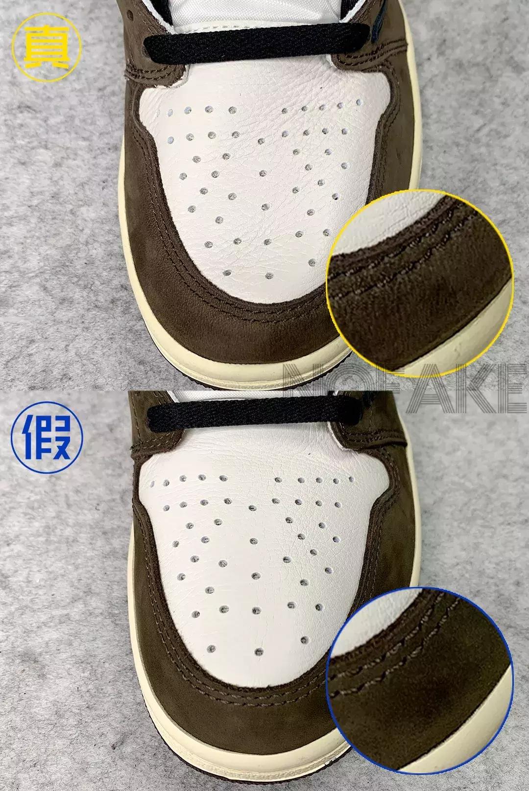 aj1小倒钩一秒分辨真假,aj1小倒钩真假对比