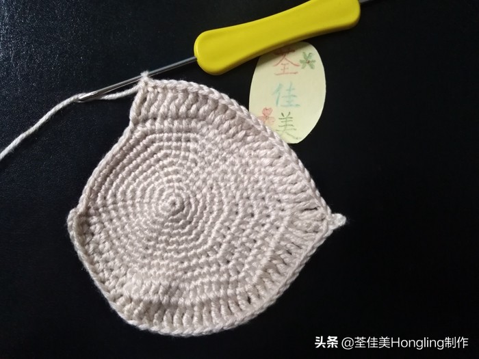 马蹄莲花的钩织教程,马蹄莲宽叶子的钩织教程