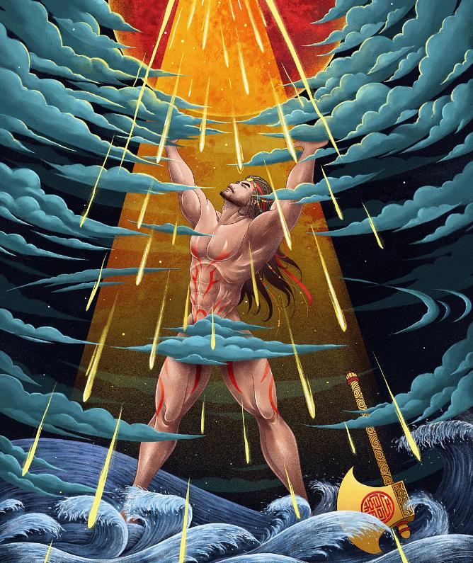 开天辟地的盘古，最初是一条狗？盘古大神究竟从何而来？