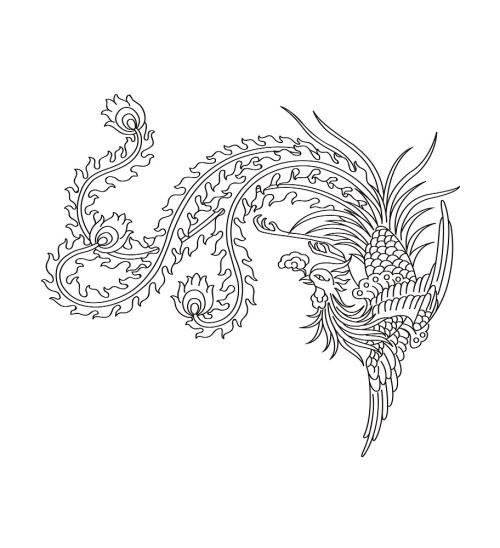 怎样画一个凤凰,怎么画个凤凰
