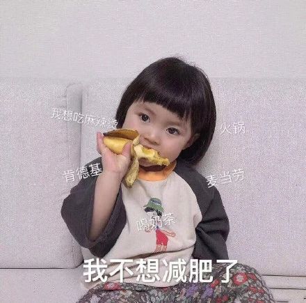 当我减肥时的表情包,表情包我不想减肥了