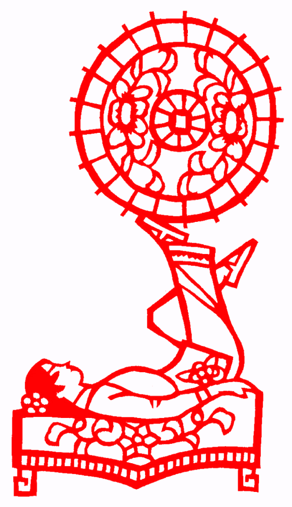 对称图形剪纸窗花,民俗窗花介绍