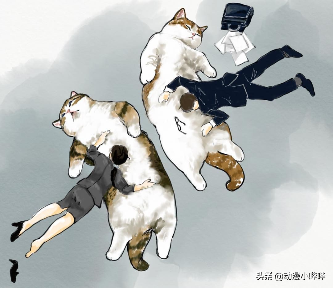 猫拟人韩国画师,画师将猫咪拟人化好可爱呢