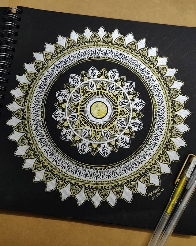 抽象曼陀罗艺术与可爱动物的创意结合:繁复精美,附绘画基础图案