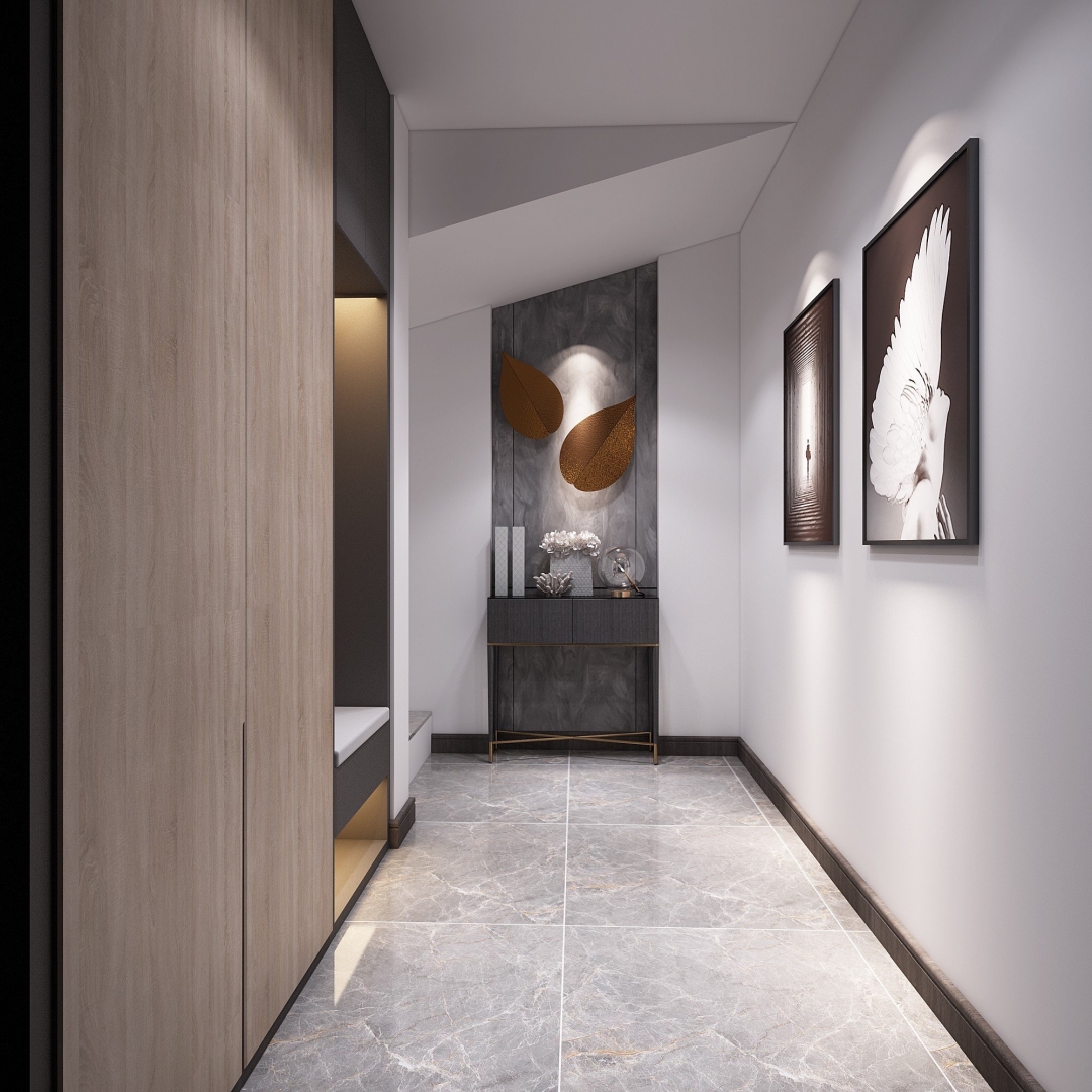 一百平极简轻奢风,99平米小三室轻奢风