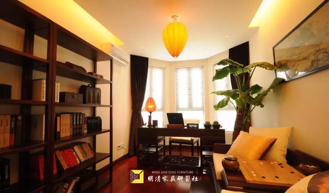 古典家具现代空间书房,古典家具与现代空间书房