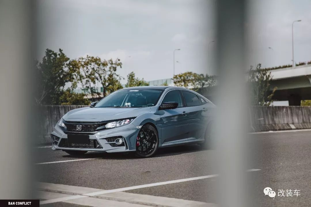 水泥灰十代思域改装,思域十代改装水泥灰