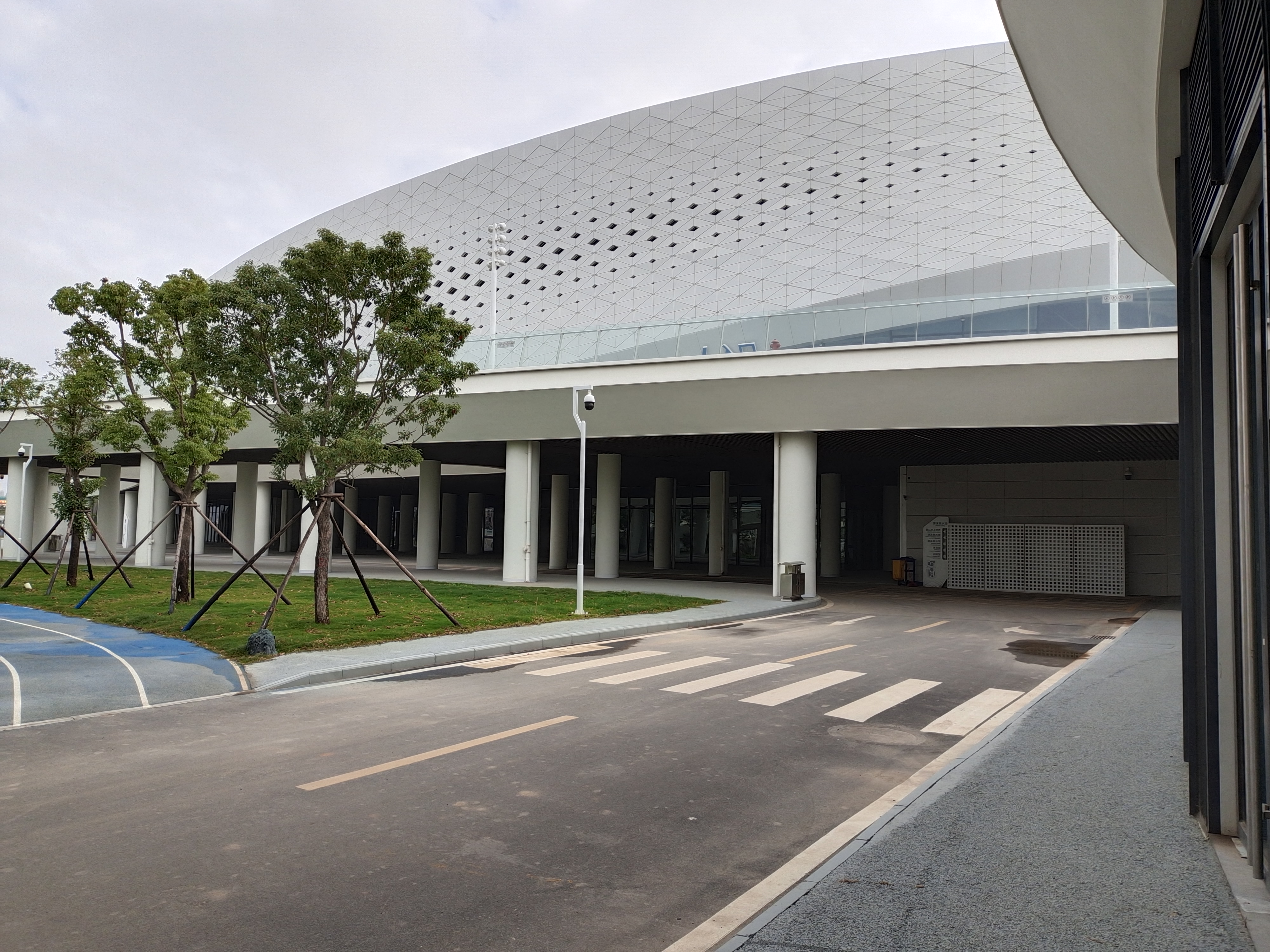 晋江市第二体育中心参观,晋江市第二体育馆全景