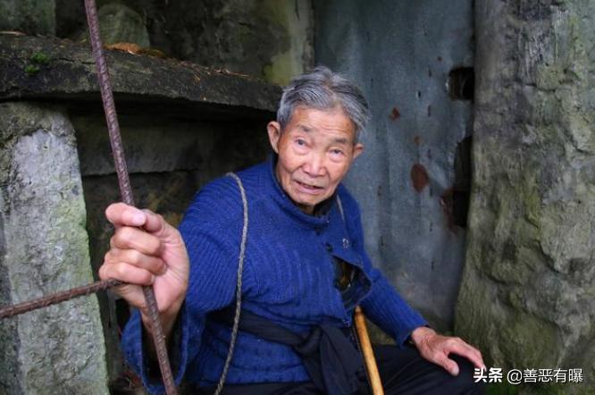 湖南孤寡老人梁富生,湖南老人梁富生