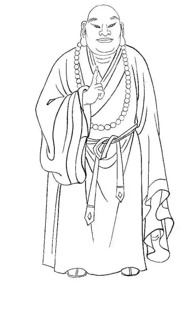 白描佛像线稿图片大全,白描佛像画法图片大全
