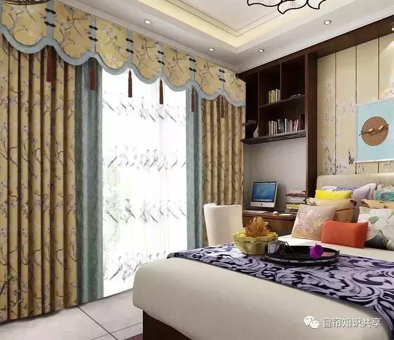 新中式25公分的帘头造型,新中式帘头尺寸