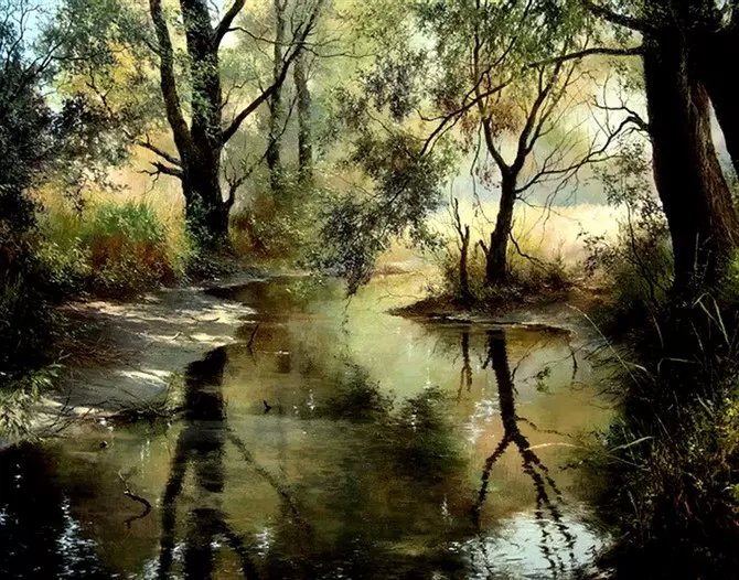 喀拉刨柯油画作品欣赏,瑞典油画人物画