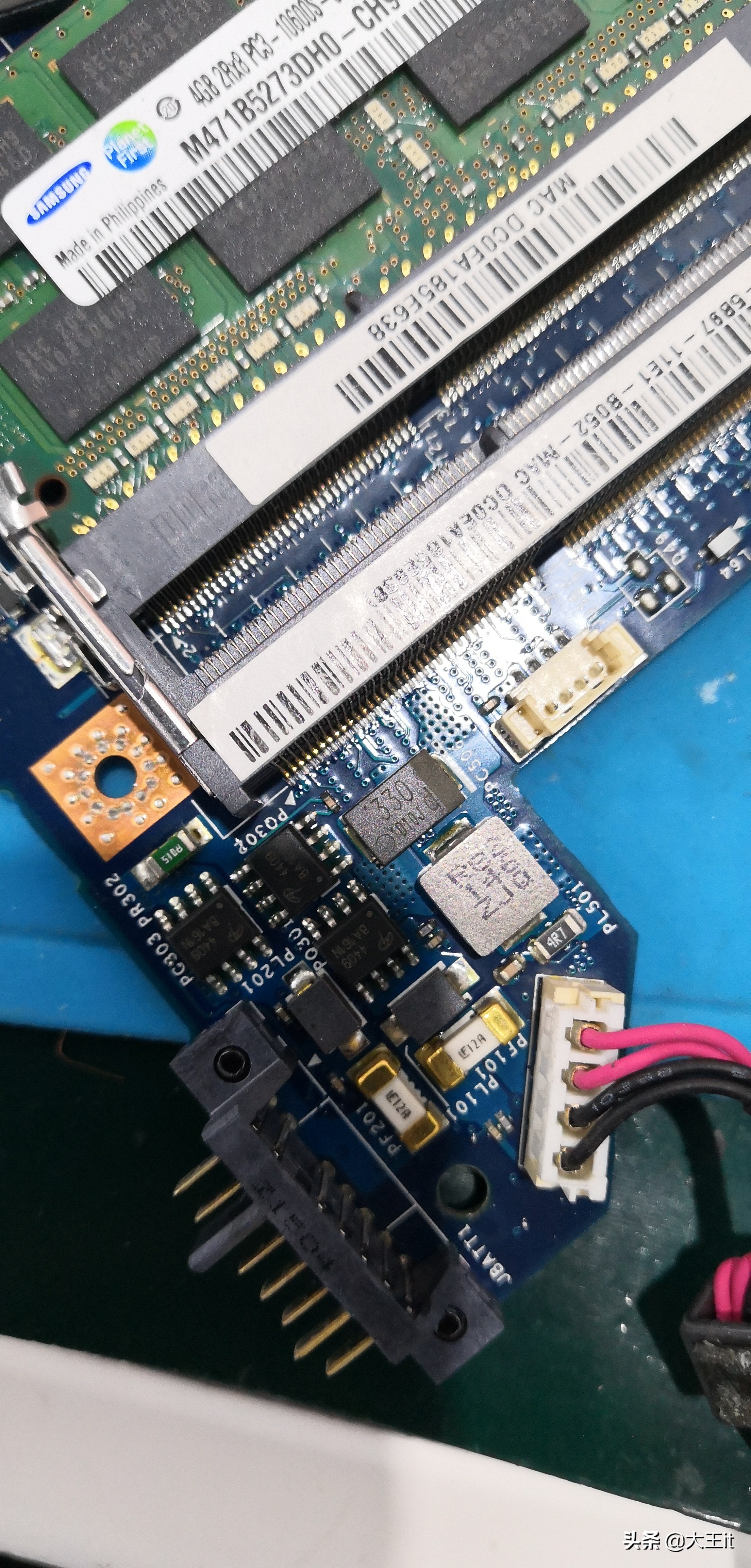 联想y470主板短路检测,联想y470笔记本修理转轴