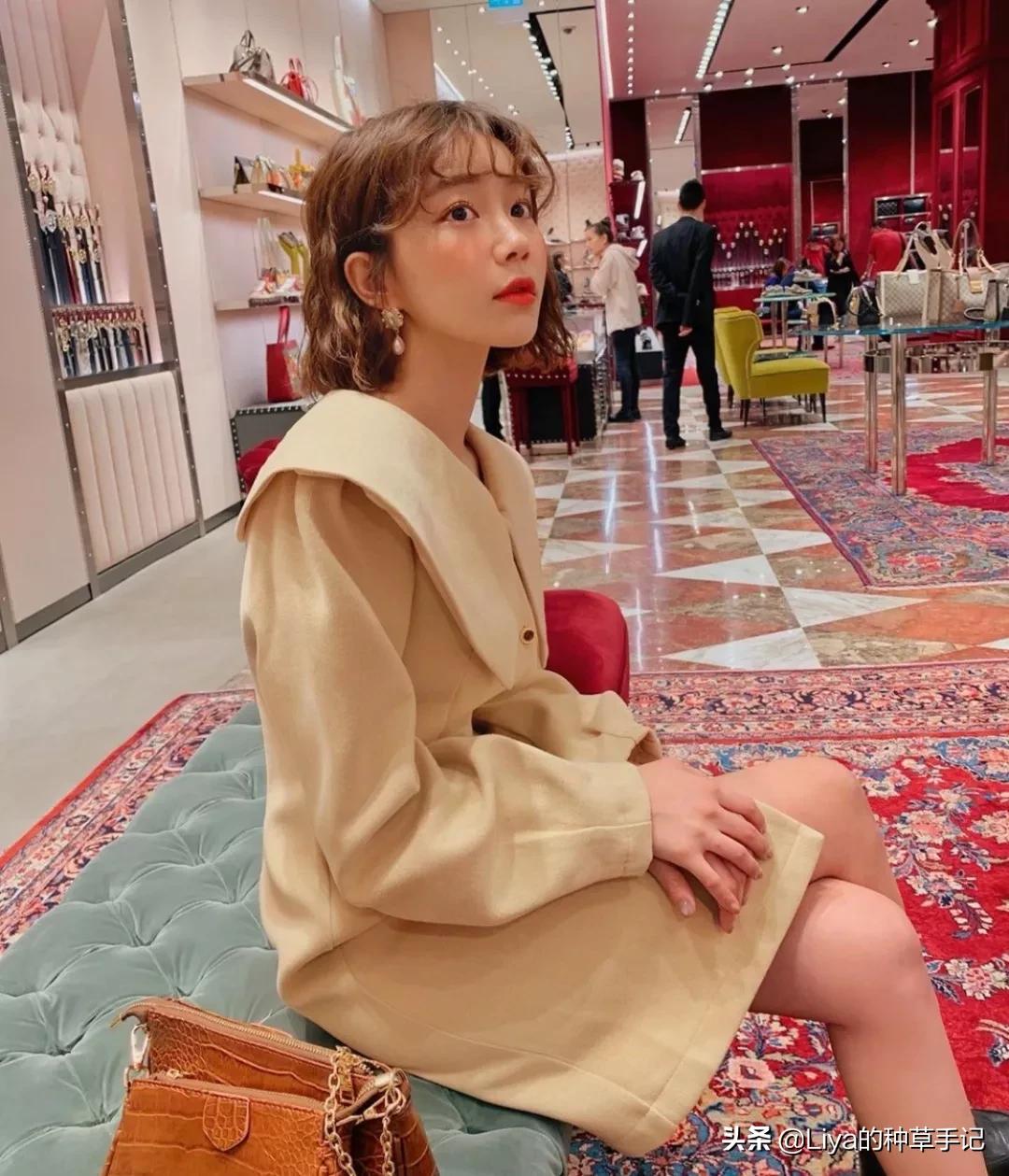 波波头波浪卷烫发,短发羊毛卷波波头