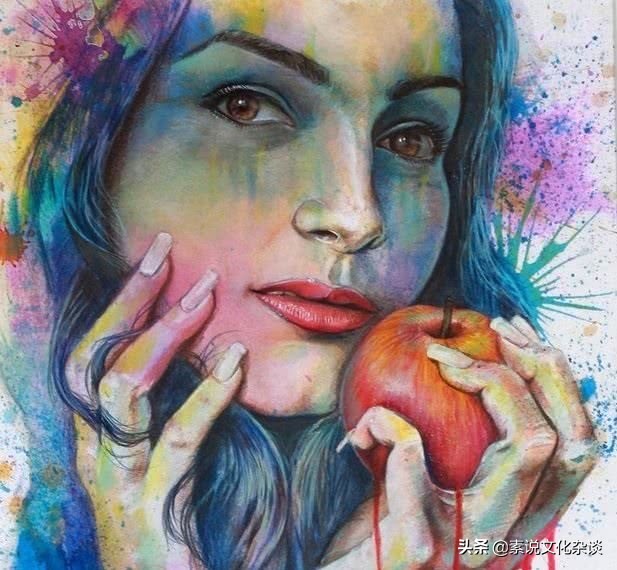 水彩墨色,水彩画用六种颜色画风景