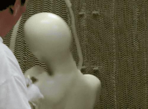 童年阴影假模特,橱窗假人模特玫瑰金