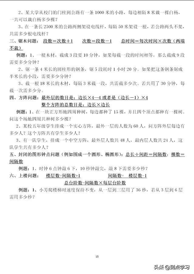 5年级上册数学第一单元归纳总结,5年级上册数学1-6单元知识点