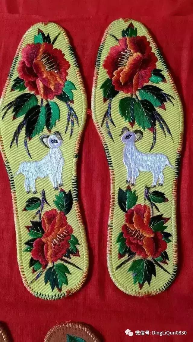 鞋垫手工刺绣最好看复杂的图案,刺绣作品展示简单