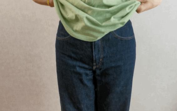 长体恤怎样打结简单又好看,长t恤怎么打结更时尚