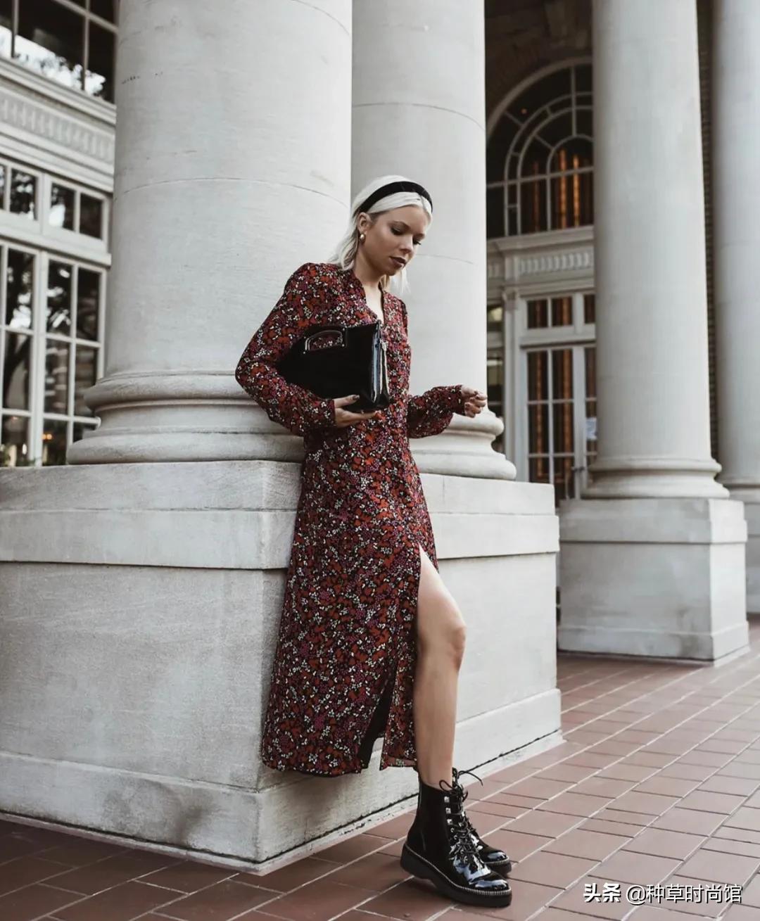 今秋必穿连衣裙,金秋时尚裙子
