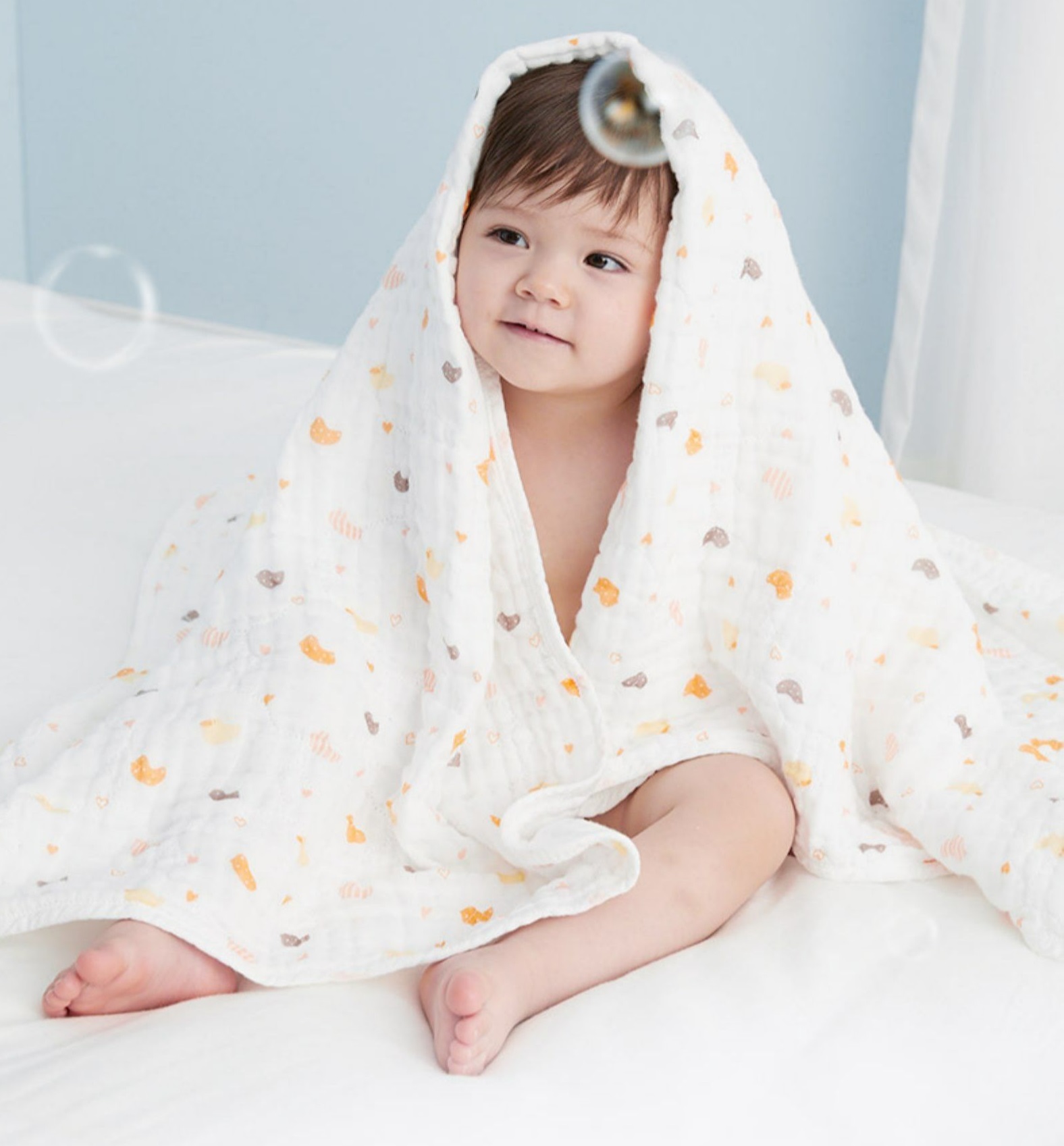 全棉时代新生儿洗澡,全棉时代宝宝清洁护理