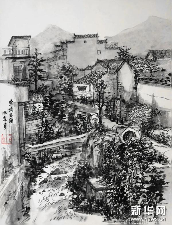 泾县中国山水画,泾县风景写生