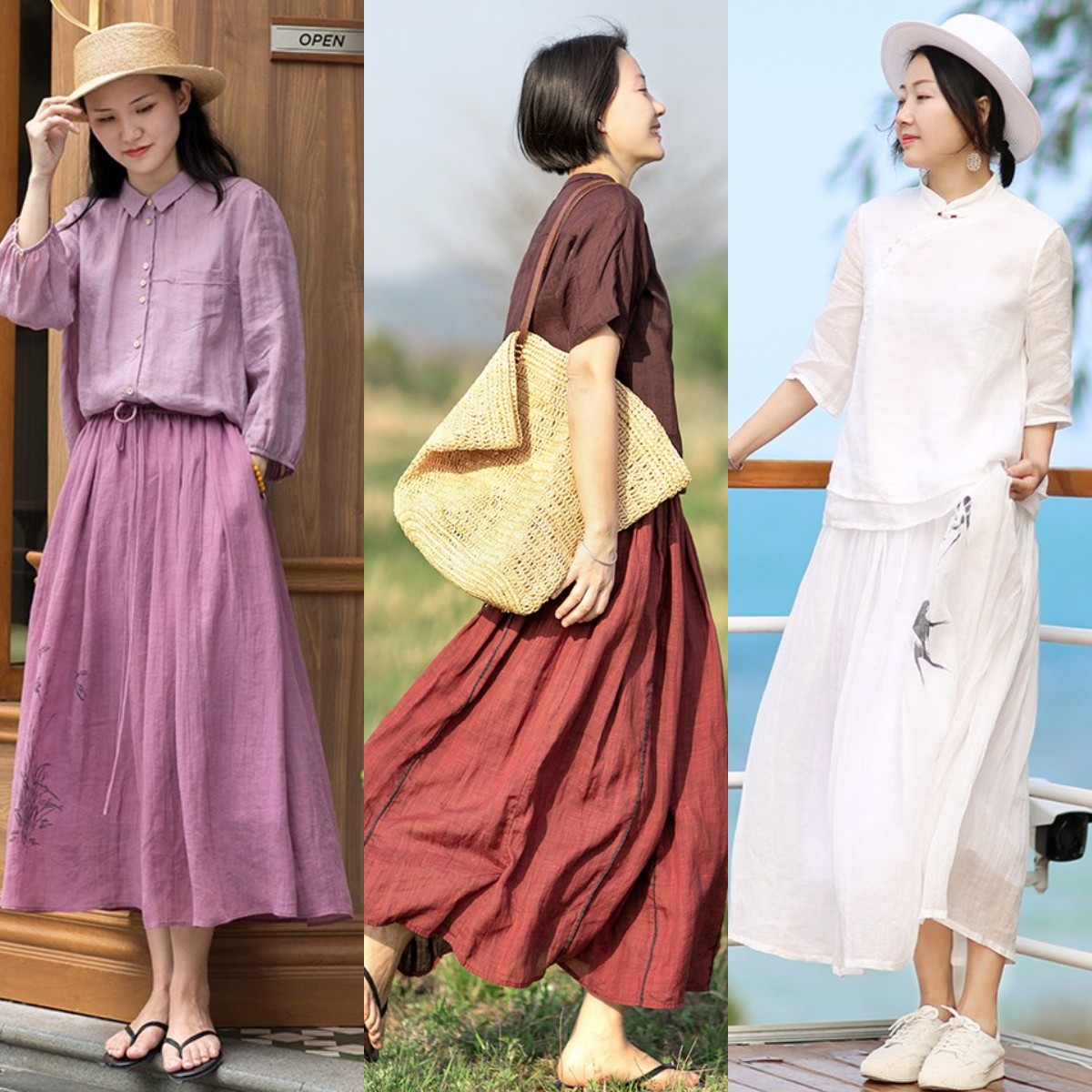 夏季45岁穿什么半身裙合适显瘦,适合20岁女生穿的半身裙