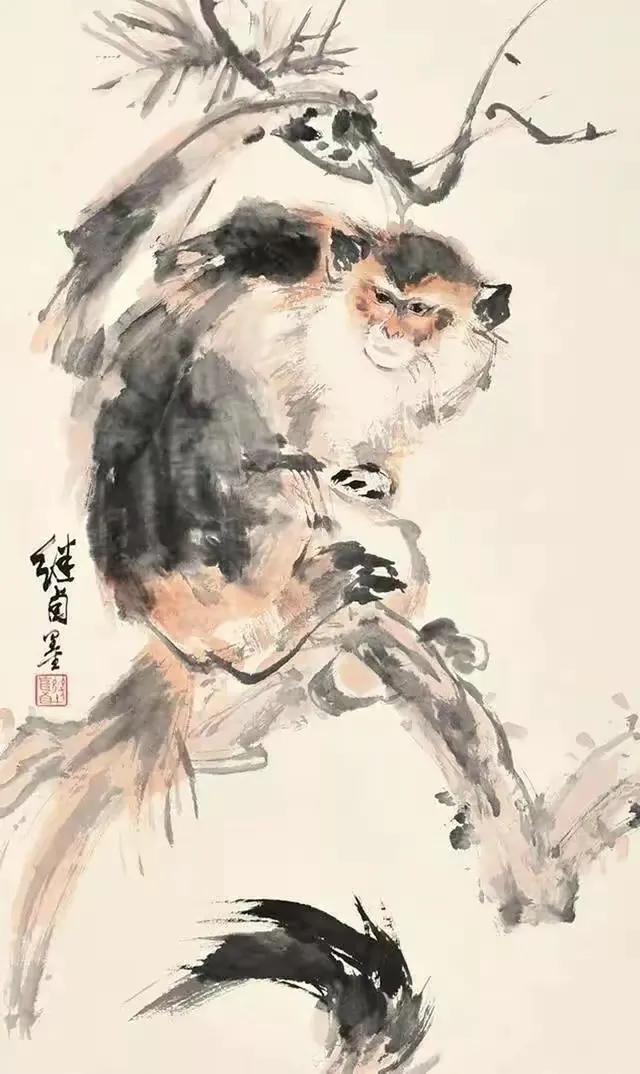 刘继卣猴,刘继卣画猴作品高清大图