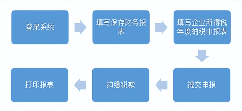 企业所得税网上纳税申报流程图解,企业所得税年度纳税申报入口