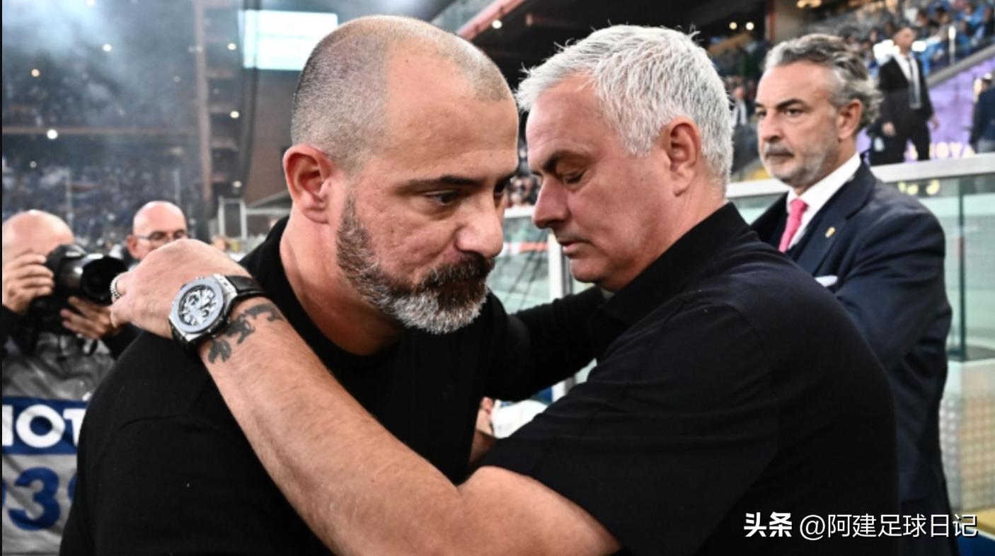 罗马7-0恩波利穆里尼奥,罗马4-1卡利亚里穆里尼奥庆祝