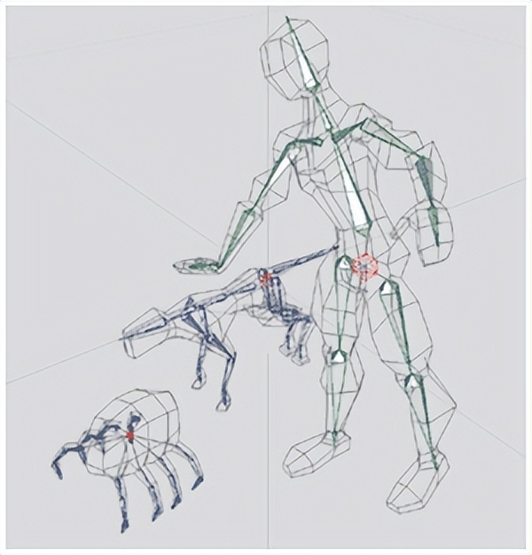 关节动画和骨骼动画,骨骼角色动画