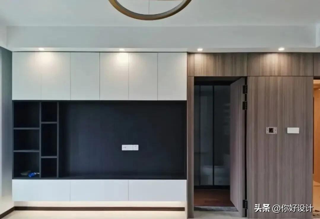 隐形门电视背景墙多少钱,4米电视背景墙带隐形门