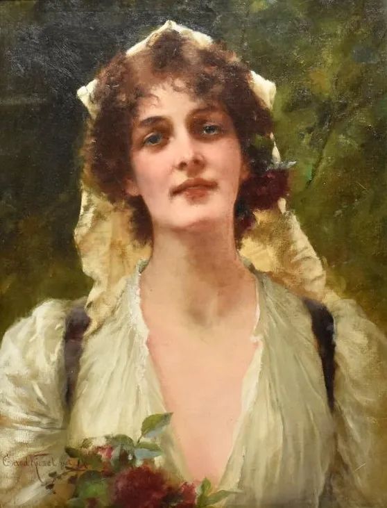 德国绘画风格独特的美女,欧洲艺术绘画女神