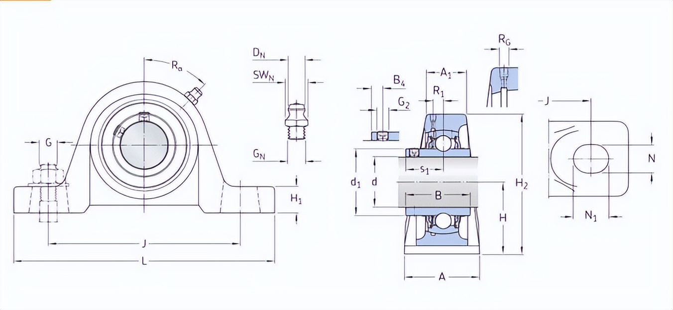 收割机专用206轴承,收割机专用轴承205